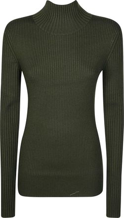Victoria Beckham Ribbed High-Neck Sweater