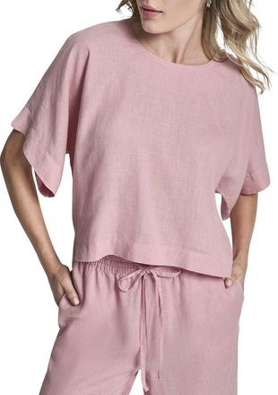 DKNY Dkny Linen Woven Top