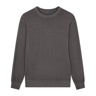 Paul & Shark Round-neck Knitwear, male, Brown, L, Maglia in lana tinto capo