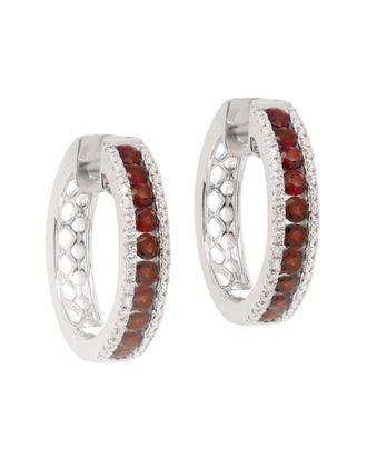 Diana M. Jewels 14K 1.17 Ct. Tw. Diamond & Ruby Earrings