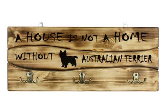OEM Terrier Australiano, Aussie: Percha Con Perro, Expositor De Medallas, Decoraci&oacute;n Del Hogar De Art-dog