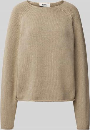 Ecoalf Strickpullover mit Rundhalsausschnitt Modell ALAMO in Schilf, Gr&ouml;&szlig;e XL