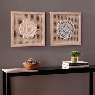 SEI Lamsting Decorative Wall Panels - 2PC Set