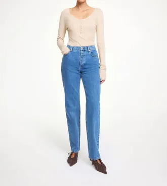 By Malene Birger Chicago Jean In Mid Denim Blue
