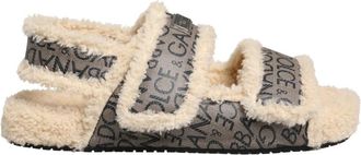 Dolce & Gabbana Flats Sandalen - Heren - Sandalen - Beige - 44 EU - Schoenen