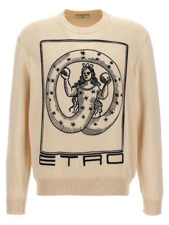 Etro Mens Logo Embroidery Sweater