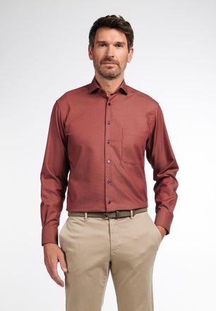 Eterna Langarmhemd ETERNA COMFORT FIT, Herren, Gr. 46, Normalgr&ouml;ssen, orange, 100% Baumwolle, normal, Manschette, Hemden Langarmhemd, NON IRON (b&uuml;gelfrei)