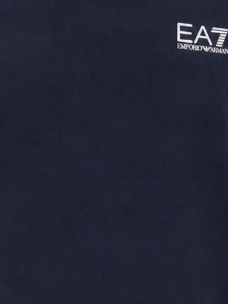 Emporio Armani Logo Cotton T-Shirt - Navy