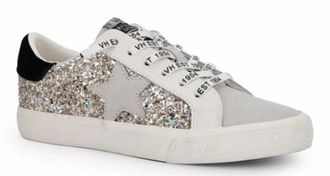 Vintage Havana Womens Kristen Sneaker In Grey/glitter Multi