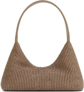 Mansur Gavriel Candy Woven Raffia Baguette Bag in Anise at Nordstrom