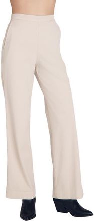 Bella Dahl Catalina Pull-On Flat Front Wide Leg Pants in Ivory Stone at Nordstrom, Size X-Small