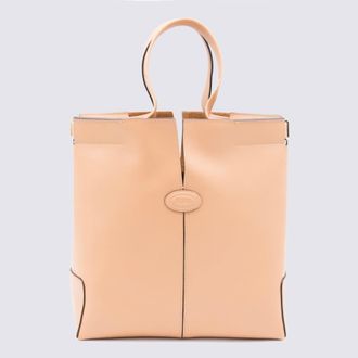 Tod's Light Pink Leather Totes