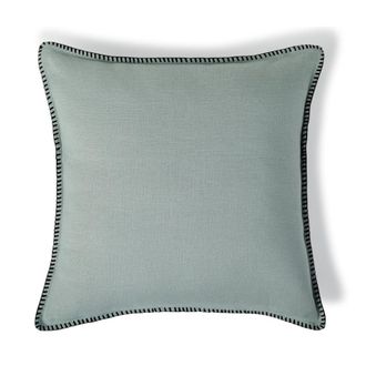 Febronie Funda de coj&iacute;n lino 50x50verde celad&oacute;n / negro