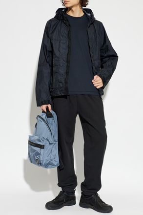 Stone Island Light Jacket With Hood, Mens, Navy Blue