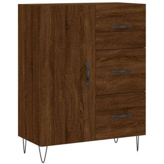 vidaXL Credenza Rovere Marrone 69,5x34x90 cm in Legno Multistrato - Vidaxl