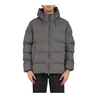 Rains Winter Jackets, male, Gray, Size: XL Alta Puffer Jacket
