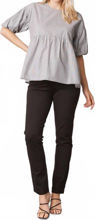 Angel Maternity Maternity Straight Cut Ponti Work Pants In Black