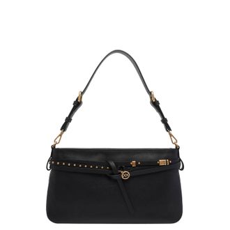 Pinko Leather Shoulder Bag with Adjustable Handle