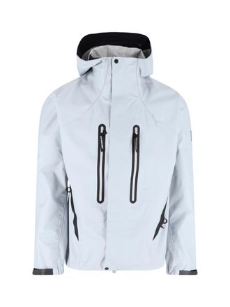 And Wander Grey 2.5 L High-Collar Zip Jacket