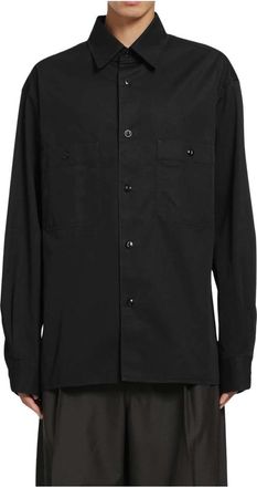 Christophe Lemaire Twee-zakken Overhemd - Heren - Casual Overhemden - Zwart - S - Katoen - Overhemden
