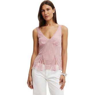 Cotton On Womens Elsie Babydoll Tank in Blushed Cloud at Nordstrom, Size X-Small