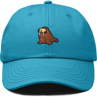 Dalix Walrus Embroidered Outdoor Cap in Teal at Nordstrom