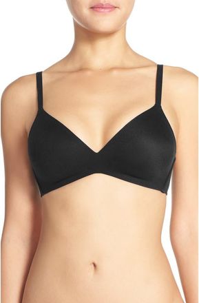 Wacoal How Perfect Wire Free T-Shirt Bra in Black at Nordstrom, Size 34Ddd