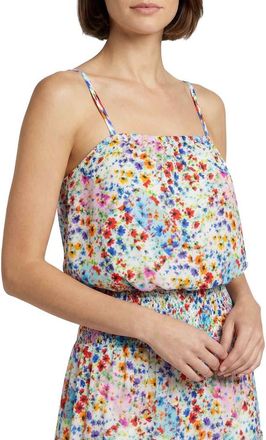 Change of Scenery Dani Bubble Crop Top in Wildflower Patch at Nordstrom, Size X-Small