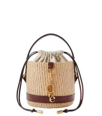 Chlo&eacute; Natural Charms Mini Bucket Bag