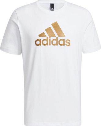 adidas Large Logo Printing Sports Short Sleeve White HE7431