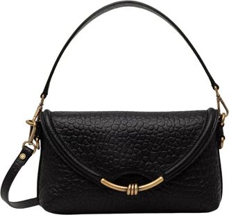 Gianni Chiarini Bea Crossbody Tas - Dames - Tassen - Zwart - Maat: ONE Size Leer