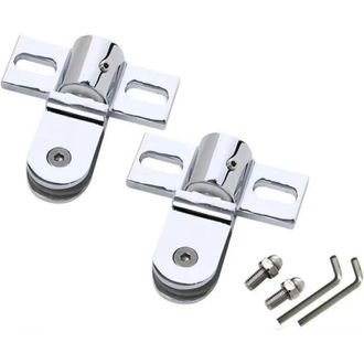 OEM 2 Juegos De Bisagras Pivotantes Para Puertas De Vidrio, Bisagras Fijas Para Puertas De Ducha Con Tornillos Y Llave Allen - Crezuo