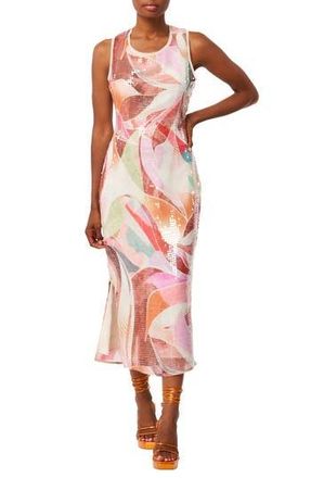 Ciebon Louella Sequin Midi Dress in Cream Multi at Nordstrom Rack, Size Medium