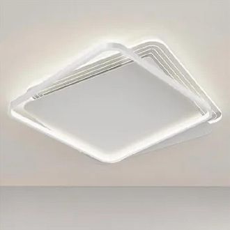 Trade Shop Trade Shop - Copy Of Plafoniera Led 30 W Quadrata Oro Moderno Lampadario Soffitto Luce Naturale 71033