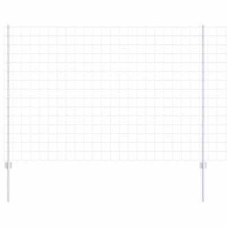 Berkfield Home Euro Fence with 10 U Posts Silver 1, 5x10 m Steel