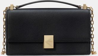 Kate Spade New York Womens Deco Mini Crossbody Bag in Black | Pebble Leather