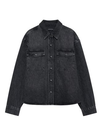 Anine Bing Camicia denim Paxton - Nero
