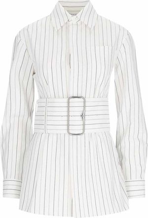 Burberry Striped shirt with belt