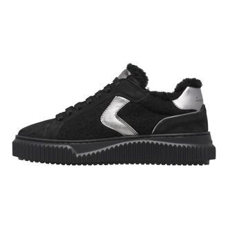 Voile Blanche Lipari Fur Sneakers - Shoes - Mujer - Negro - 38 EU