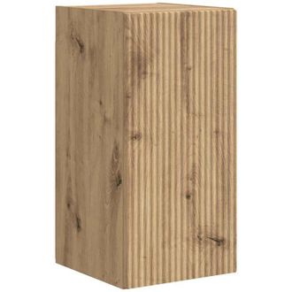 vidaXL Mueble De Tv Montado En La Pared Roble Artesanal Vidaxl