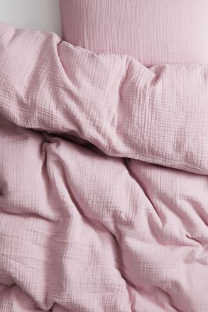 H&M Musselin-Bettwäsche für Einzelbett - Pink