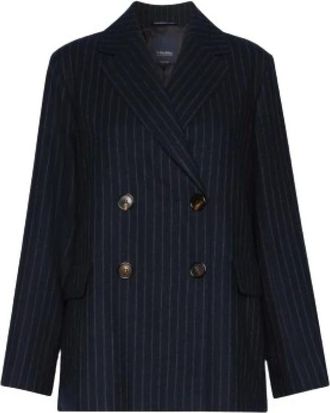 Max Mara Americana Calibri - Jackets - Mujer - Azul - M