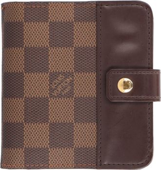 Louis Vuitton Brown Damier Canvas Wallet (Bi-Fold) (Pre-Owned)