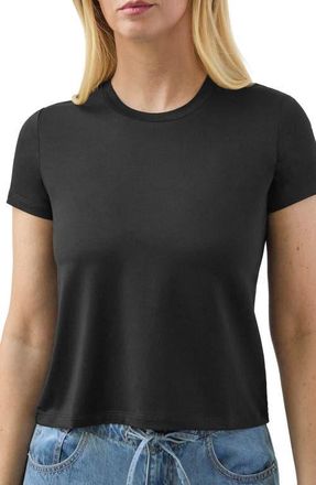 Splendid Tyra Crewneck T-Shirt in Black at Nordstrom, Size Medium