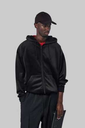 Yohji Yamamoto Velvet Zip Hoodie