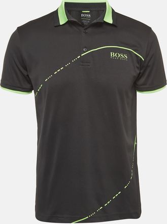 HUGO BOSS Boss By Hugo Boss Black Contrast Trim Jersey Polo T-Shirt