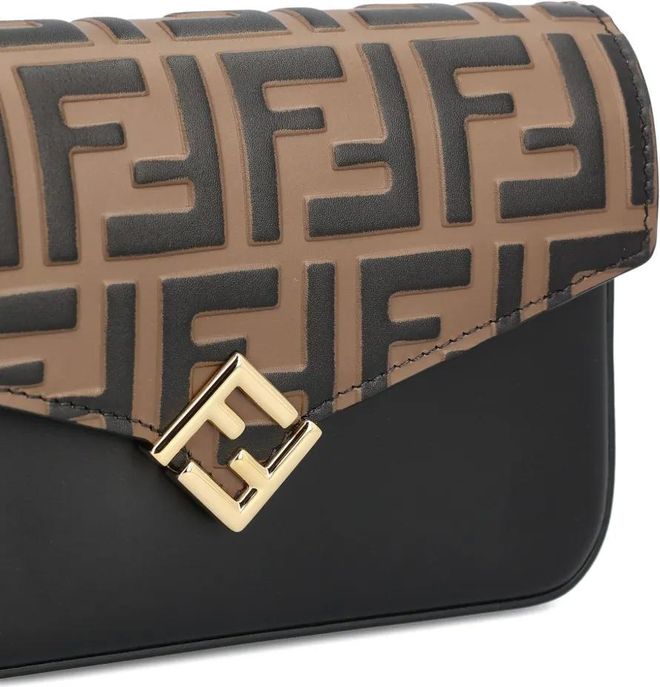 Borsa Tracolla Borse Fendi Con Monogramma Borse Fendi In Tela