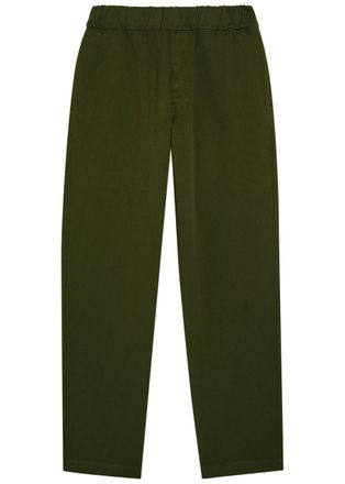Labo.art Tapered-leg Cotton Trousers - Olive - 2 (XS)