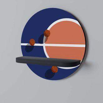 OEM Estante Redondo Negro Desaf&iacute;o De Baloncesto