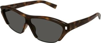 Saint Laurent Klassieke Zwarte Leren Schoudertas - unisex - Zonnebrillen - Bruin - ONE Size - Accessoires